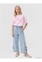 Two Mt Shop Quality Lcw Kids Indigo Bow Detailed Girls' Jean Capri