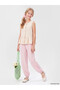 Nevavm Girl's Jogger Pants with Difference in Color - 2