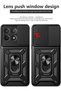 Poco X6 Pro Compatible Camera Protected Cover with Sliding Ring Stand - 2