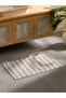 Trendlucky Striped Patterned Bath Mat with a Difference in Color 50X80 cm
