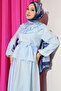 Women's Gathered Collar Skirt Suit