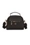 Women's Three Compartment Black Cross Strap Hand and Shoulder Bag - 2