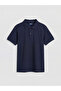 Esvab • Modern & Distinctive Devrik Roba Collar Boys' Pique T-Shirt - 3
