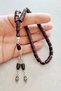 High-End Rod Material Vermeil Clasp Amber Prayer Beads - 3