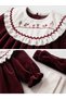 Baby Girl Mevlütlük Set of 3 Velvet Dress, Crown, Socks in Box - Gift - (3-6 Months) - 3