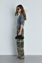 Colorful Camouflage Patterned Gabardine Trousers - 5