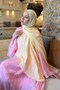 Cc Pattern Aura Cotton Jacquard Shawl Yellow - 3