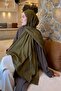 Cc Desen Aura Cotton Jacquard Shawl Army Green - 4