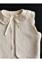 4-Layer 100% Cotton Muslin Oversized Baby Vest with Lace Detail 3-12 Months - 7