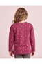 Girls Burgundy Heart Printed T-Shirt - 4