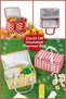 22X22X33 cm Thermal Picnic Bag 25Lt Thermal Insulated Food and Beverage Carrying Bag Camping Picnic Plaid Bag