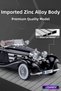Black 1/24 Mercedes-Benz 500K 1936 Classic Diecast Model Car Metal Classic Vehicle - 2