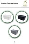 4-Piece Storage Box with Lid 4 Lt Multi-Purpose Organizer Bathroom Kitchen Cabinet Organizer - 4