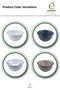 4-Piece Bowl Set Multi-Purpose Kitchen Bowl Plastic Colorful Mixing Storage Bowl Set - 4