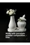 13cm Flower Vase & Storage Container with Pointed Lid Decorative Set