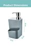 Smart Liquid Soap Dispenser and Detergent Dispenser with Sponge Chamber - 650 ml - 3