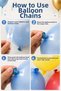 Yellow Red 40Pcs Birthday Metallic Balloon Chain and Adhesive Set Concept Party Decoration - 3