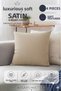 4 Pieces Beige Soft Textured Velvet Living Room Cushion Cover 45 X 45 cm (with Zipper)