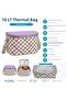 10 Lt Patterned Thermal Bag - Food Bag - Beverage Bag - 2