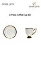 Dmr Life Lines Set of 6 Porcelain Coffee Cups 90ml - 3