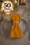 Fabric Napkins 50-Pack |   Napkin Ring Gift Set, Complete with 100 Pieces