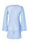 Blue Knitted Mini Accessory Detailed Mesh Beach Dress Tbess26El00048 - 5