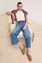 Mavi Kemerli Yüksek Bel Bilek Boy Wide Leg Jeans TWOSS26JE00317 - 2