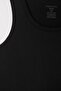 Black U Collar Combed Cotton 5'Li %100 Cotton Underwear Undershirt Tmnss26Al00005 - 3
