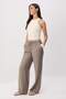 Haki Modal Beli Lastikli Wideleg Geniş Paça Pantolon TWOSS26PL00105 - 2