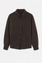 Brown Waist Detailed Shirt Tdrss26Go00096