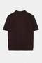 Kahverengi Regular Kesim Dokulu Fermuarlı Triko Polo Yaka T-shirt TMNSS26PO00037 - 6