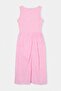 Pembe Kare Yaka Kolsuz Brode Elbise TDRSS26EL00114 - 6