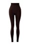 Koyu Kahverengi Seamless/Dikişsiz Push Up Tam Boy Örme Spor Tayt THMAW25TY00003 - 10
