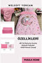 Welsoft Fluffy Double-Sided Pink Girl Seating on the Moon Patterned Single Duvet Sleeping Set - 5