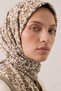 Women Scarf Cotton-Like Printed Scarf Lightweight Breathable Non-Slip Stylish Scarf - 4