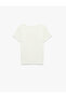 Crew Neck Short Sleeve Cotton Cat Print T-Shirt - 5