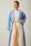 V-Neck Abaya Baby Blue - 7