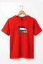 Free Palestine Free Palestinian Printed 100% Cotton Premium Red T-Shirt