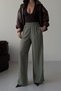 Elastic waist half-lined comfortable trousers 0135 - 5