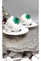 Kirli nova® green flower 2-piece porcelain cup set - 3