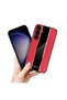 Samsung Galaxy A24 Compatible Case Premium Leather Case Red - 3