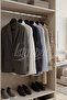 Business Class 3 Pieces 44 cm Italian Hook Solid Wood Suit Hanger Coat Jacket Hanger - 7