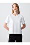 White 100% Cotton Crew Neck Short Sleeve Knitted T-Shirt