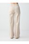 Stone Normal Waist Flared Woven Long Trousers - 5