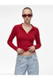 Camisole Long Sleeve Slim Fit Polo Collar T-Shirt - 3
