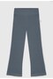 Regular Fit Elastic Waist Wide Leg Leggings Girls' Leggings Bntg23310