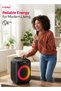 8 Inch Portable Bluetooth Speaker TS1109 1500W PMPO Ring Light Mic USB AUX TWS 2Yr - 4