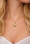 White Pearlescent Steel Necklace with Bee Figure - 2