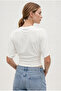 White Ultra Premium Soft Waist-Fitting Wide Sleeve Blouse - 3