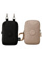 2-Piece Women's Waterproof Mini Phone Wallet and Passport Neck Strap Cross Shoulder Bag